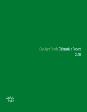 Fillable Online ConAgra Foods Citizenship Report Fax Email Print ...