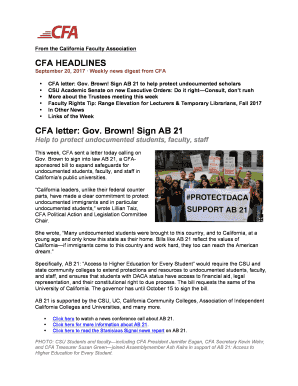 Fillable Online CFA letter: Gov Fax Email Print - pdfFiller