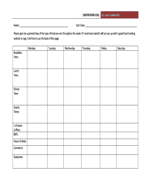 fillable nutrition log edit online download forms in pdf word nutrtion log