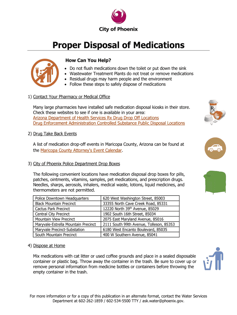 Fillable Online Proper Disposal of Medications Fax Email Print - pdfFiller