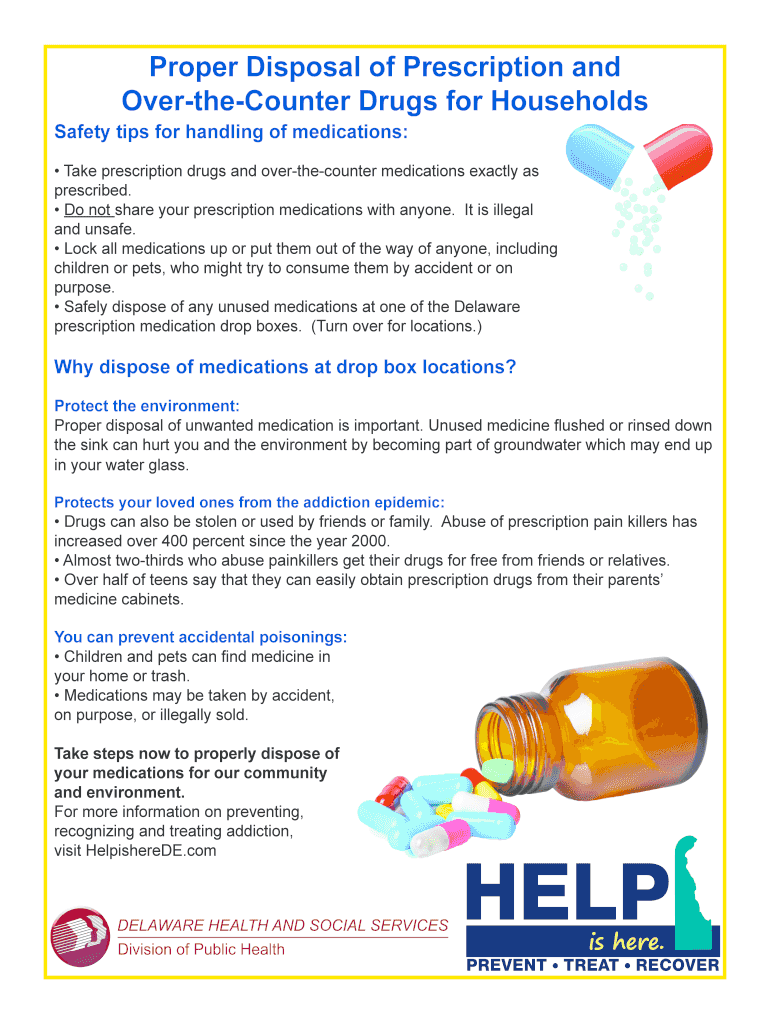 Fillable Online Proper Disposal of Prescription and Fax Email Print