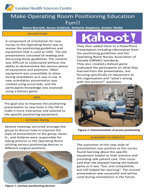 Fillable Online Make Operating Room Positioning Education