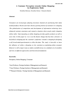 A Customer Perception towards Online ShoppingAn Exploratory Study