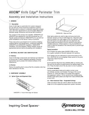 Fillable Online Axiom Knife Edge Perimeter Trim Fax Email Print
