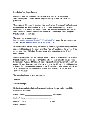Dear Butterfield Canyon Parents, Beginning today and continuing...