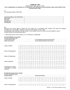 Fillable Online FORM NO. 49B - umeshsoni.com Fax Email Print - pdfFiller