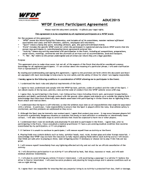 WFDF Event Participant Agreement - HKUPA