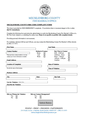 Fillable Online Fire Complaint Form Fax Email Print pdfFiller Fillable Online Fire Complaint Form Fax Email Print pdfFiller