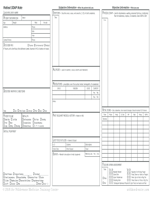 fillable online sample soap note for hives manuals soap note sample
