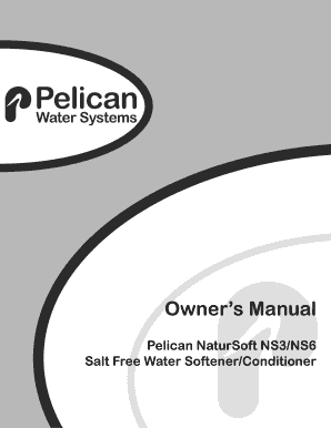 Owner's Manual - Pelican Water