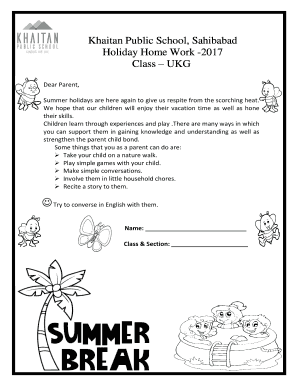 summer vacation homework 2020 pdf