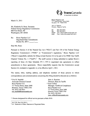Director, Rates &amp; Tariffs