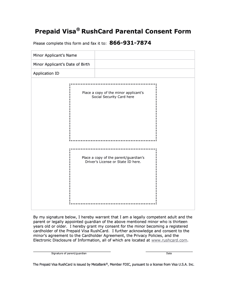 prepaid parental form Preview on Page 1