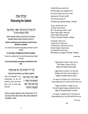 Fillable Online - Open Siddur Fax Email Print - pdfFiller