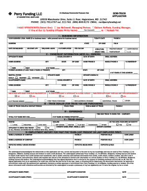 Fillable Online SEMI-TRUCK Fax Email Print - pdfFiller