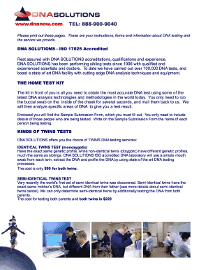 www.dnanow.com TEL: 888-900-9040 - DNA testing, DNA test ...