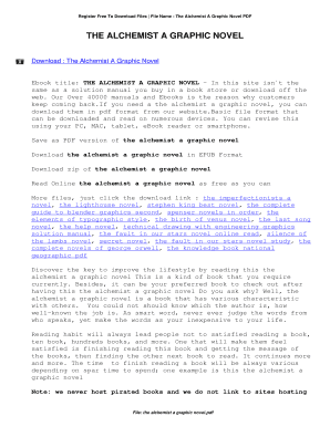 The Alchemist A Graphic Novel. The Alchemist A Graphic Novel