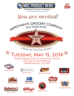 You are invited! Tuesday, May 13, 2014 - Merchants Grocery ...