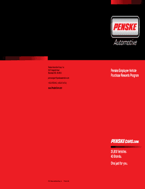 Penske Employee Vehicle Purchase Rewards ... - Penskecars