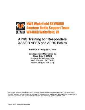 APRS Training for Responders XASTIR APRS and APRS Basics