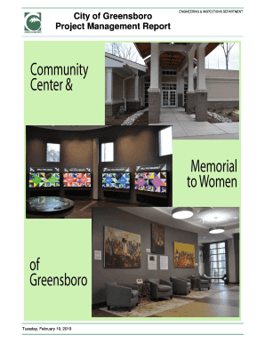 City of Greensboro Project Management Report