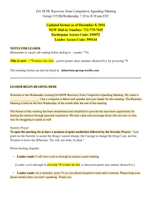 Fillable Online Update D For Mat As Of De C E Mbe R 8 2016 5 Fax