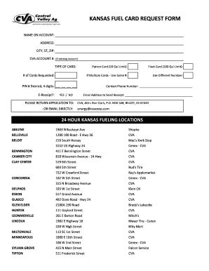 kansas fuel card request form - Amazon AWS