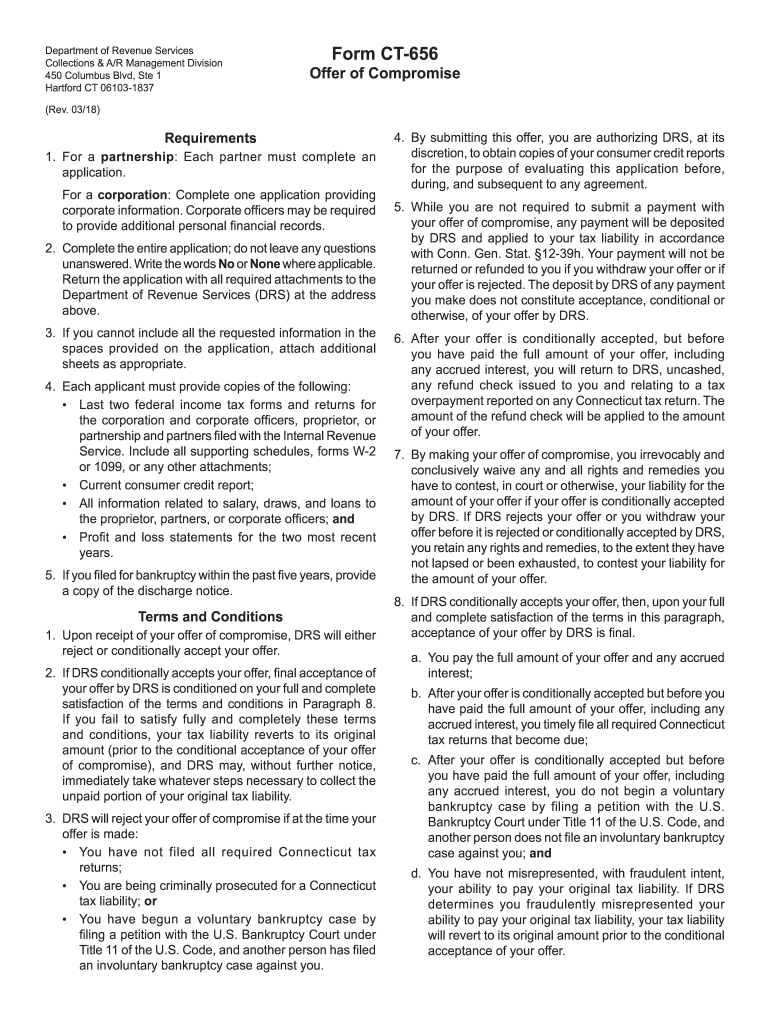 offer of compromise connecticut Preview on Page 1.