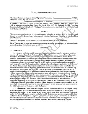 This Patent Assignment Agreement - Allied Security Trust