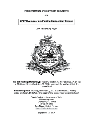 Fillable Online Cp1706a Aquarium Parking Garage Stair Repairs
