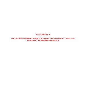Fillable Online attachment i4 focus group consent form for parents of ...