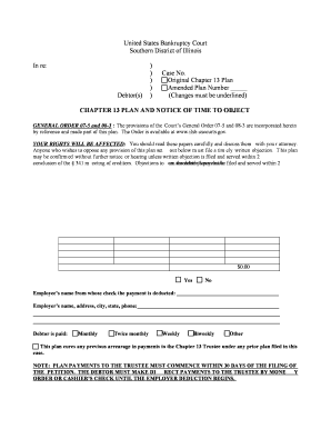 Chapter 13 Bankruptcy Plan