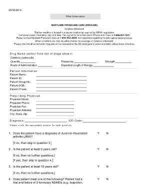 Maryland Physicians Care Prior Authorization Form