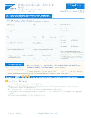 Principal 403(b) Enrollment Form