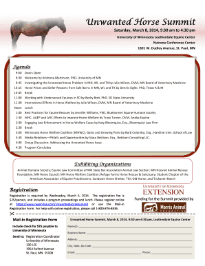 Unwanted Horse Summit - University of Minnesota Extension Service - extension umn