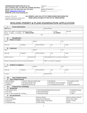 Michigan Building Permit Application