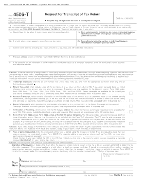 4506 Request for Tax Transcript(Letter) - The Amy Bonis Mortgage ...