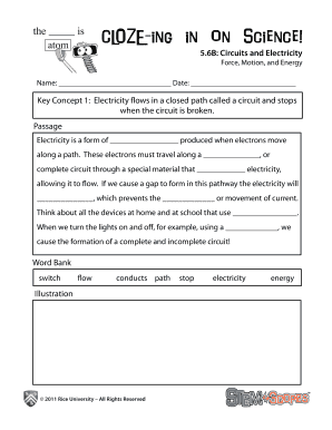 Cloze Ing In On Science Answer Key - Fill Online, Printable, Fillable,  Blank | pdfFiller