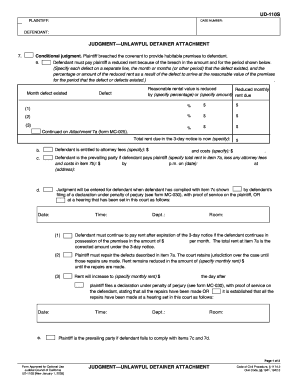 Judgment Unlawful Detainer Attachment