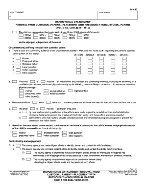 California JV-420 Form