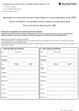 UK Tree Works Application Form