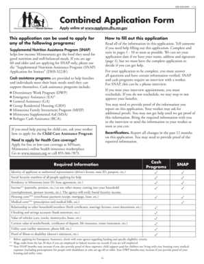 Minnesota Combined Application Form
