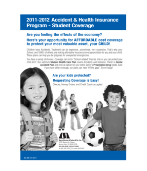 Student Health Insurance Enrollment Form