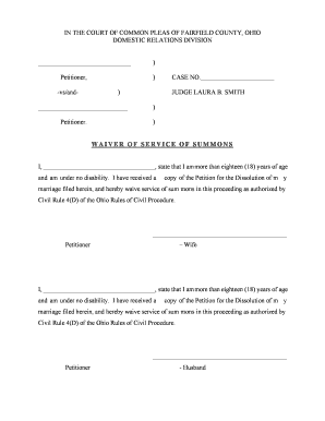 Waiver of Service of Summons