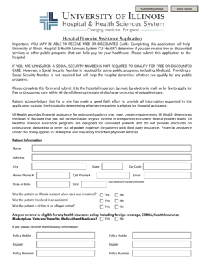 Hospital Financial Assistance Application