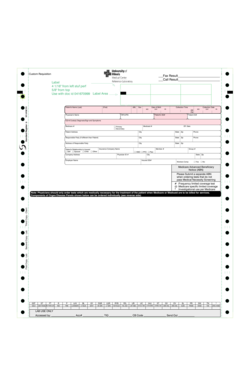 Medical Laboratory Requisition Form