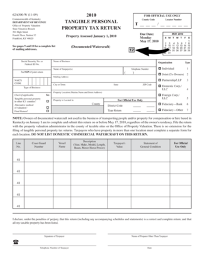 Kentucky Property Tax Return