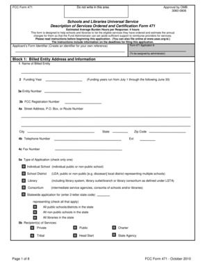 FCC Form 471 - Schools and Libraries Universal Service