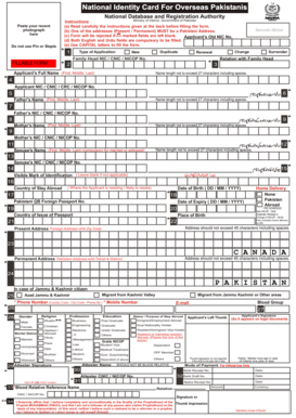 National Identity Card for Overseas Pakistanis