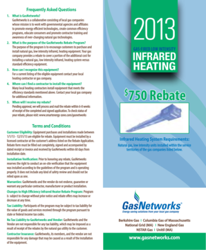 GasNetworks Infrared Heating Rebate Application